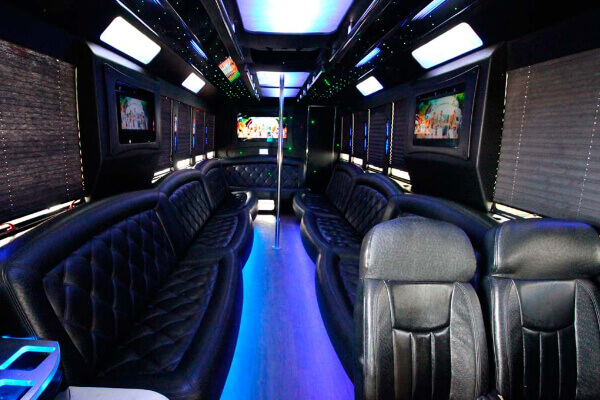 Light system in a party bus