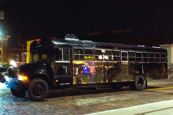 Black party bus