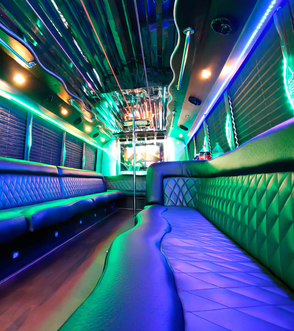 leather limo seating